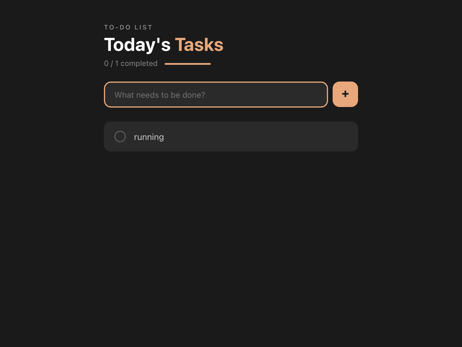 Claude to-do list app