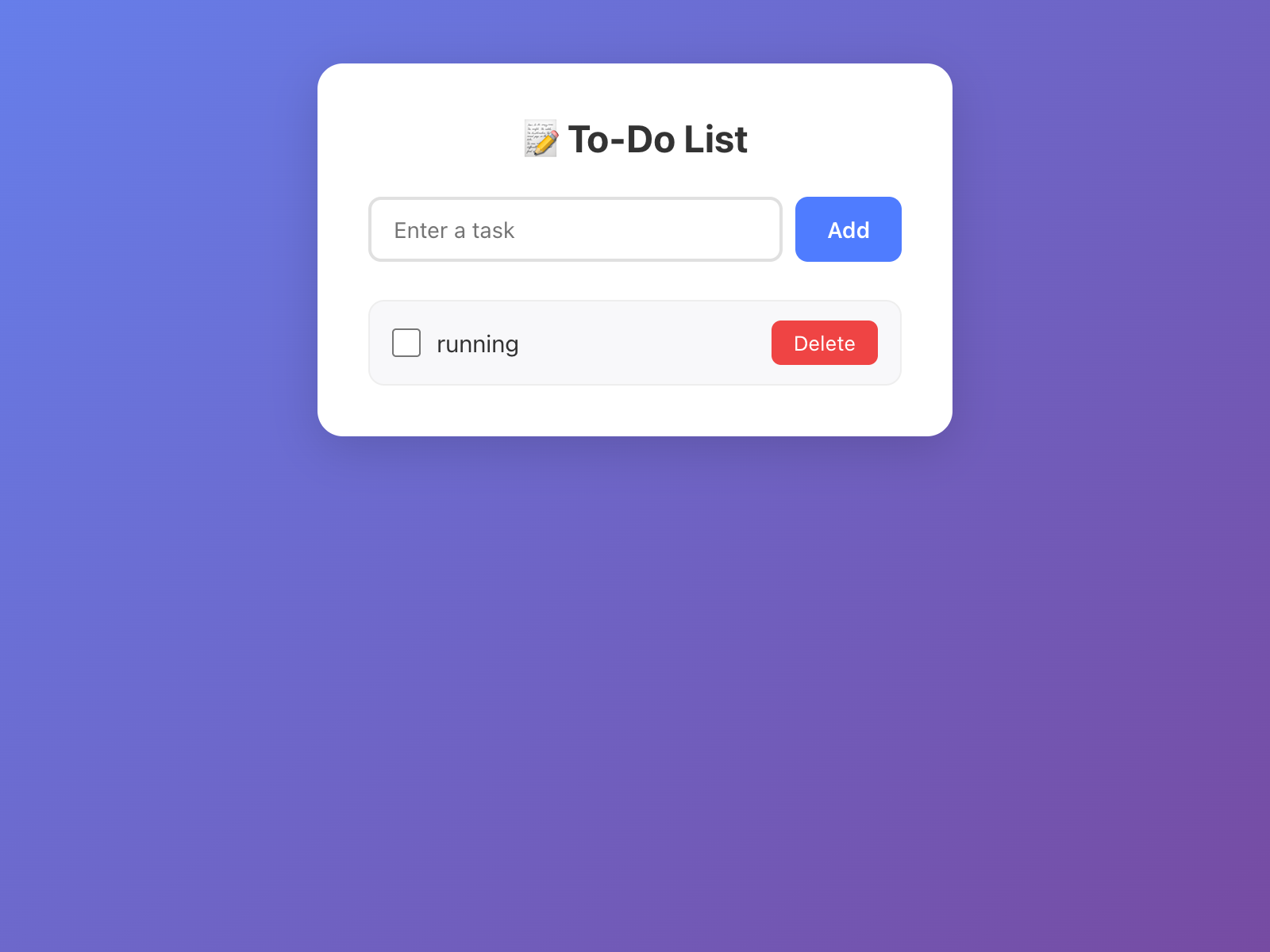 ChatGPT to-do list app