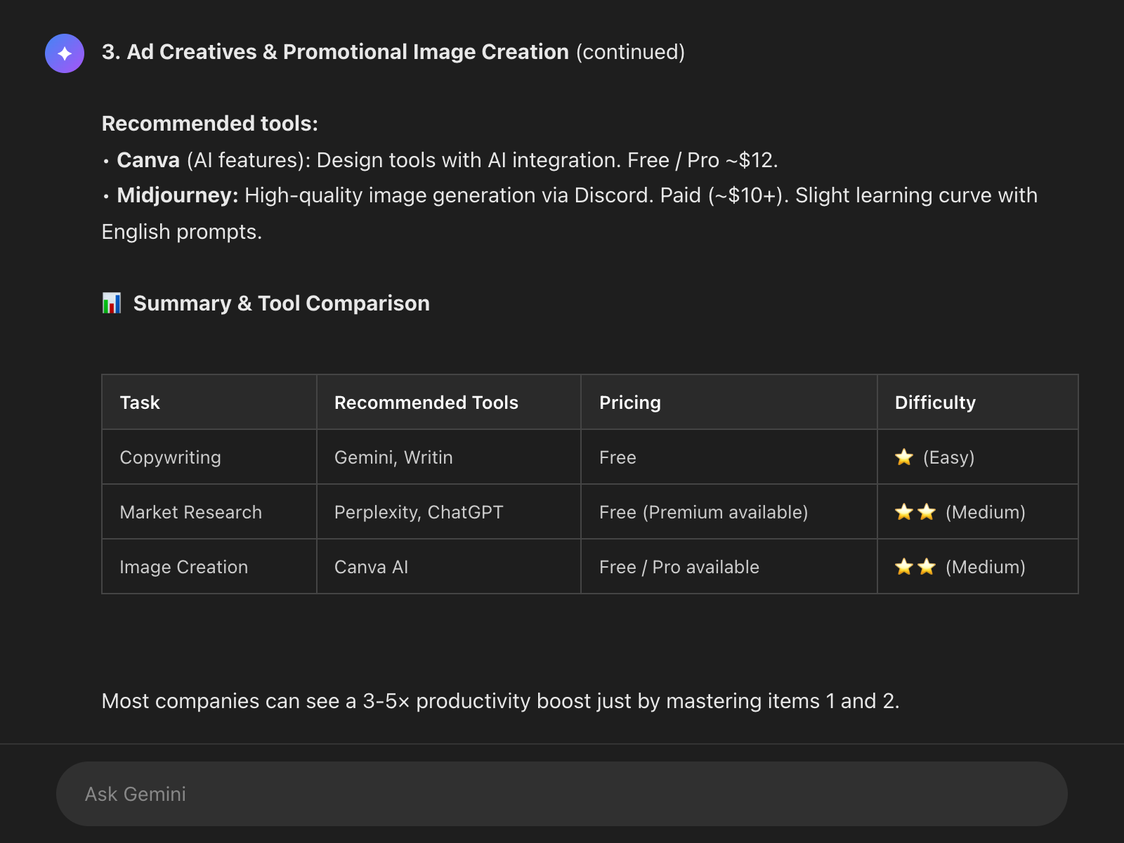 Gemini practical advice 3