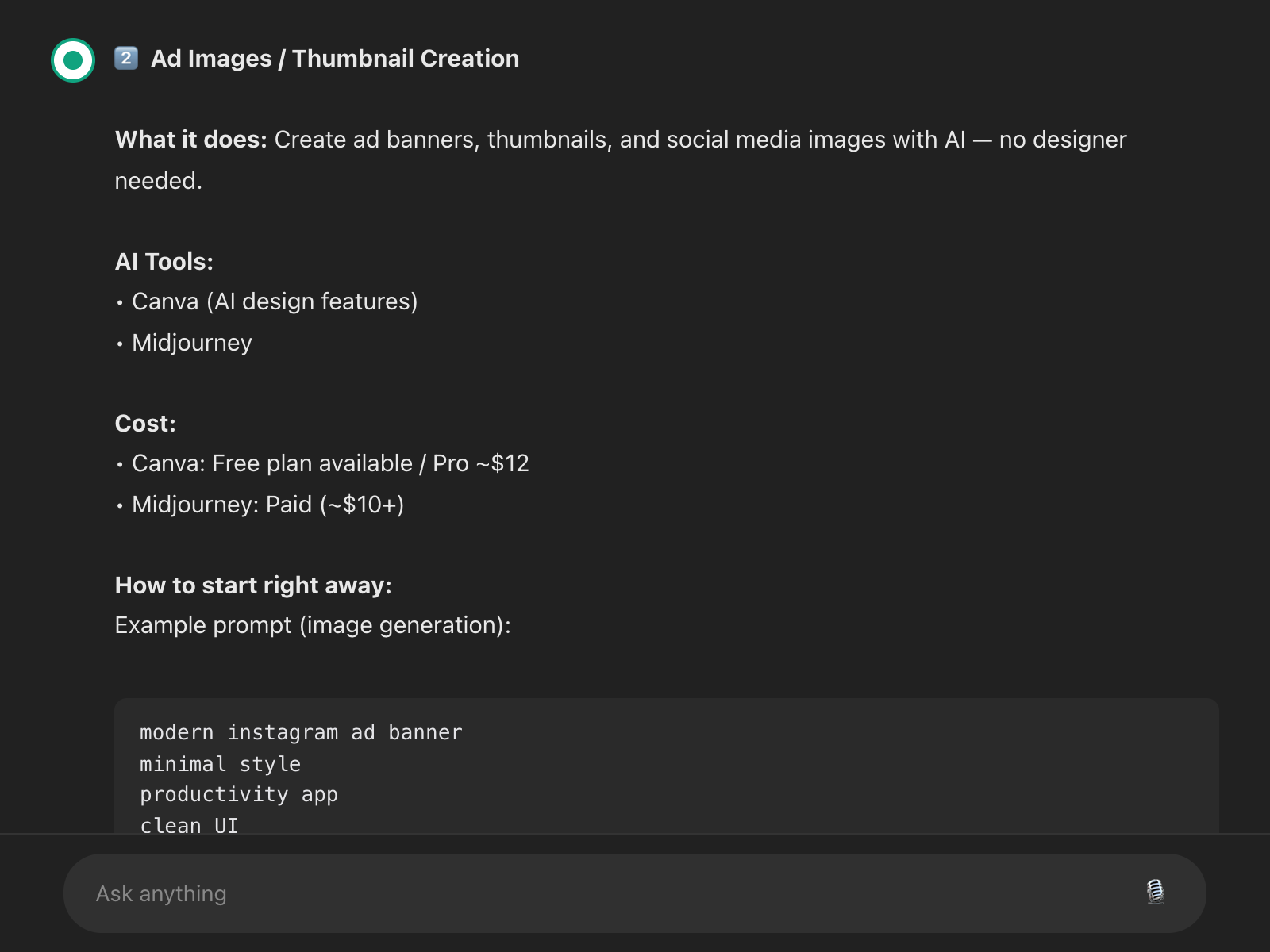 ChatGPT practical advice 2