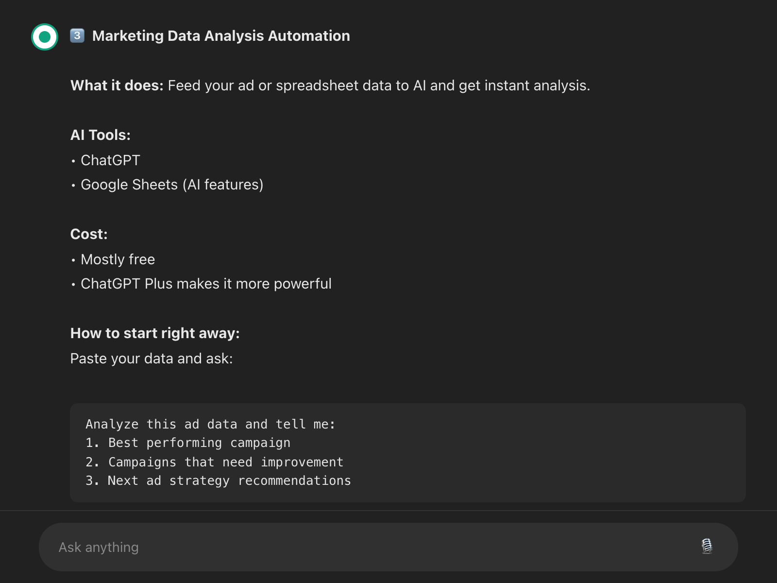 ChatGPT practical advice 3