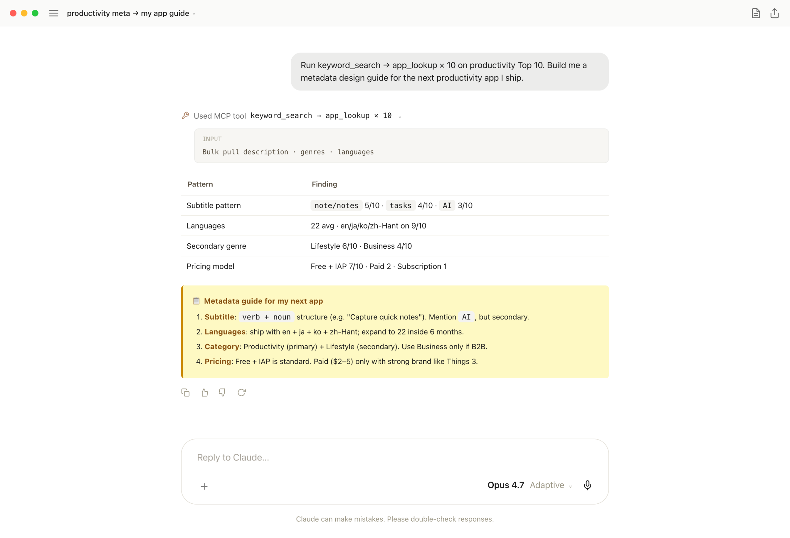 productivity Top 10 metadata patterns transformed into a 4-item design guide